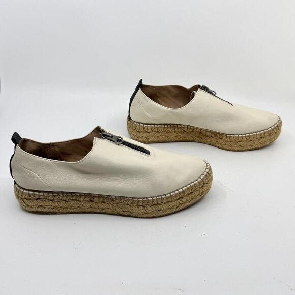 ERIC MICHAEL Serena Leather Espadrille Platform Sneakers - Picture 2 of 8